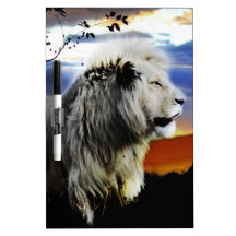 Lion in the jungle dry erase whiteboards