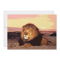 Lion Invitation - Lion Invites
