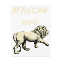 Lion King African King Africa Art postcards