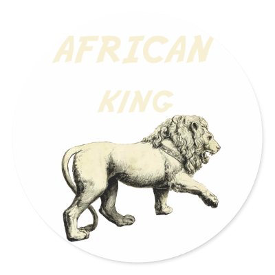 Lion King African King Africa Art Stickers by Funkart