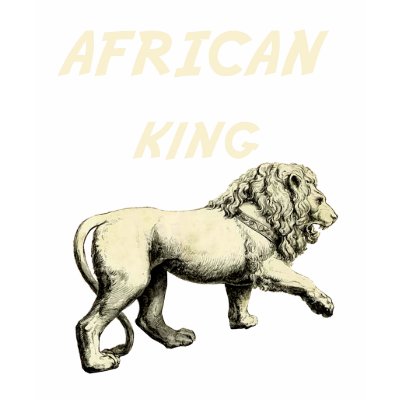 Lion King African King Africa Art Tee Shirts by Funkart