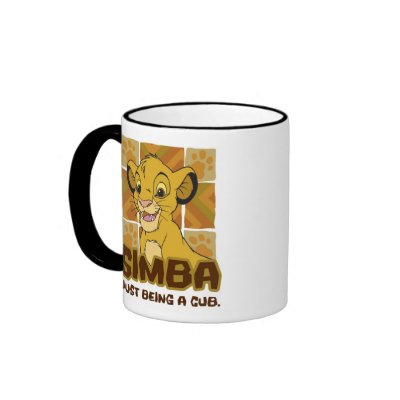 Lion King Simba cub "just being a cub" Disney mugs