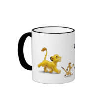 Lion King Simba cub timon pumbaa singing trotting mugs