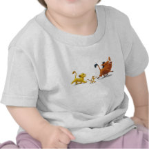 Lion King Simba cub timon pumbaa singing trotting T-shirt
