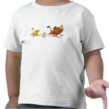 Lion King Simba cub timon pumbaa singing trotting Tshirt