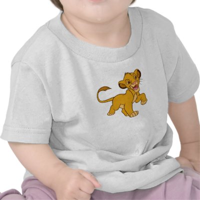 Lion King Simba walking Disney t-shirts