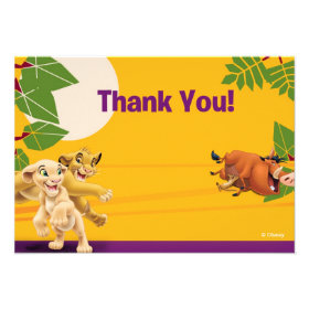 Lion King Thank You Cards Custom Announcement