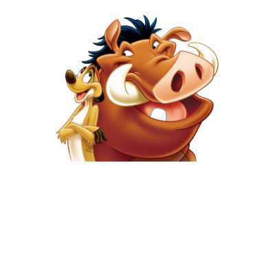 Lion King Timon and Pumba smiling Disney t-shirts