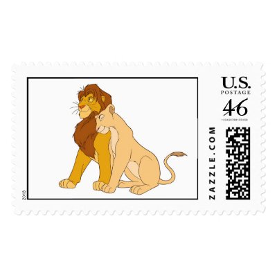 Lion King's Adult Simba and Nala Disney postage