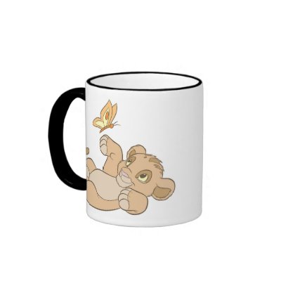 Lion King's Baby Simba Playing Disney mugs