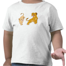 Lion King's Simba and Nala Playing Disney T-shirts