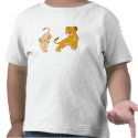 Lion King's Simba and Nala Playing Disney t-shirts