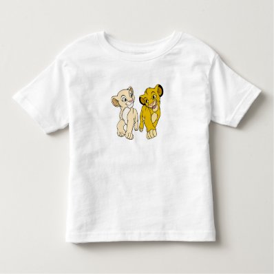 Lion King&#39;s Simba & Nala smiling Disney Tees