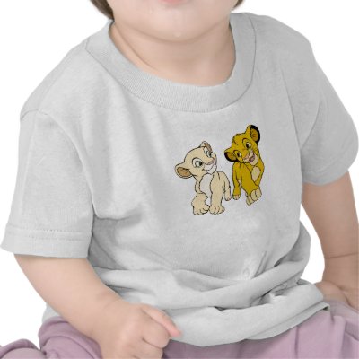 Lion King's Simba & Nala smiling Disney t-shirts