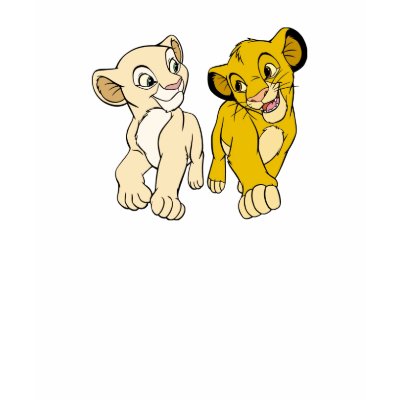 Lion King's Simba & Nala smiling Disney t-shirts