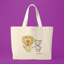 Lion & Lamb Tote Bag