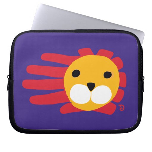 Lion laptop sleeve