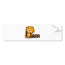 Lion_Liam Bumper Sticker