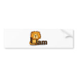 Lion_Liam Bumper Sticker