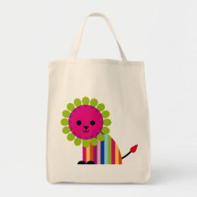 Lion Lioness Happy Cat Cute Cartoon Animal Bags