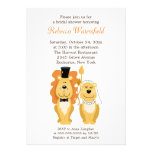 Lion & Lionness 5x7 Bridal Shower Invitation invitations