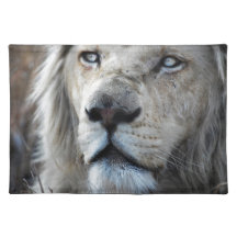 Lion listens to my heartbeat place mat