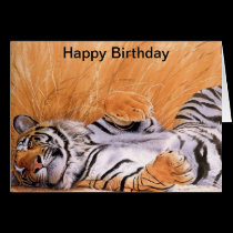 Lion Lovers Birthday Card cards
