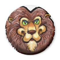 Lion magnets by FunGraphix Lion magnets
