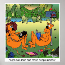 Lion Makes People Noises Poster