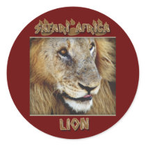 Lion male - wildlife safari stickers by Rowood Lion male - wildlife safari stickers