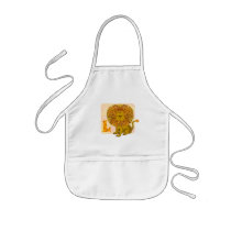 Lion Monogram L aprons by Castleinc Lion Monogram L aprons