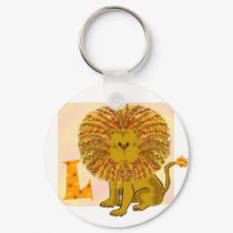 Lion Monogram L keychains