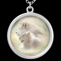 Lion Moon Wearable Art Necklace necklaces