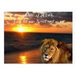 Lion of Judah Inspirational Postcard
