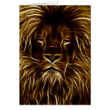 Lion of Light Greeting Card