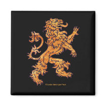 Lion on black magnet