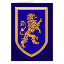 Lion on Blue Shield card