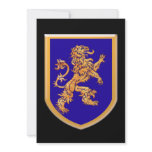 Lion on Blue Shield invitation