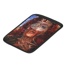 lion on fire iPad sleeve
