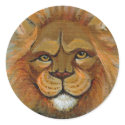Lion painting original art judge legal law lawyers sticker