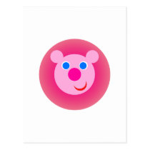 lion pink postcards