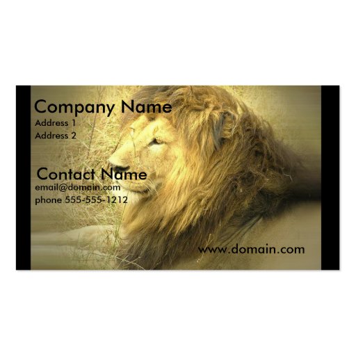 Lion Pride Business Card