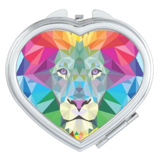 Lion Rainbow Makeup Mirror