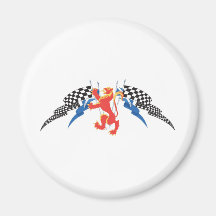 Lion Rampant, Saltires, checks Fridge Magnets