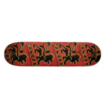 lion red skateboard