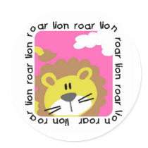 Lion Roar Tshirts and Gifts stickers by toddlersplace Lion Roar Tshirts and Gifts stickers