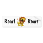 Lion Roaring Bumper Stickers