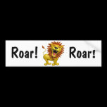 Lion Roaring bumper stickers