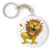 Lion Roaring Key Chain