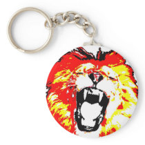 Lion Roaring Key Chain